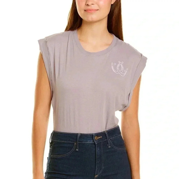 Free People  | Go-To graphic jersey bodysuit in gray - Picture 2 of 10